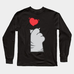 Saranghae Cat Long Sleeve T-Shirt